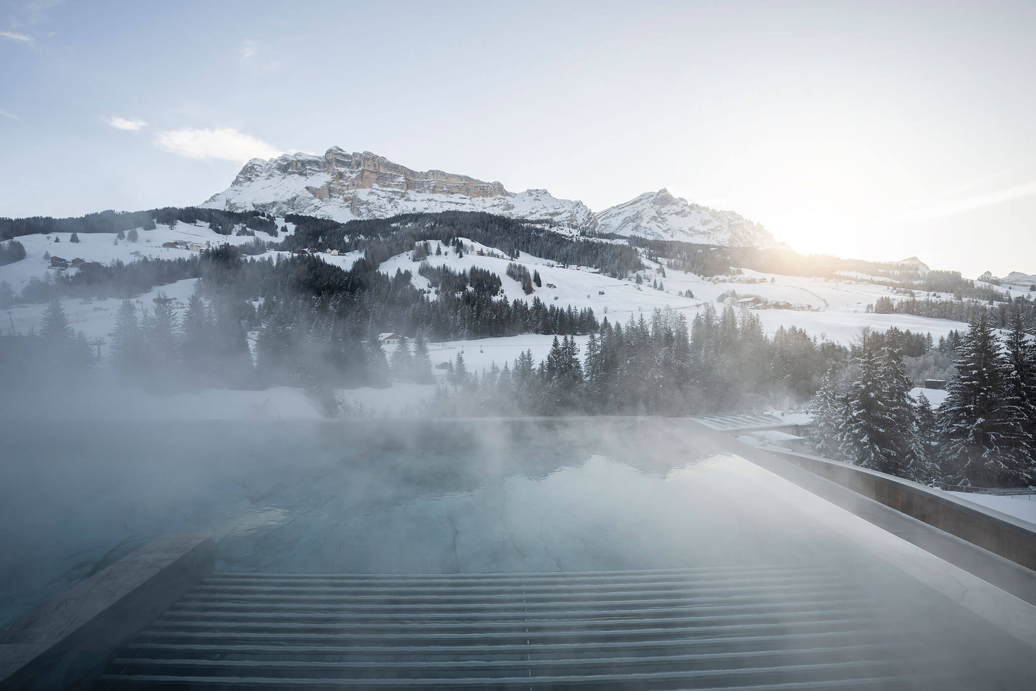 Piscina esterna inverno