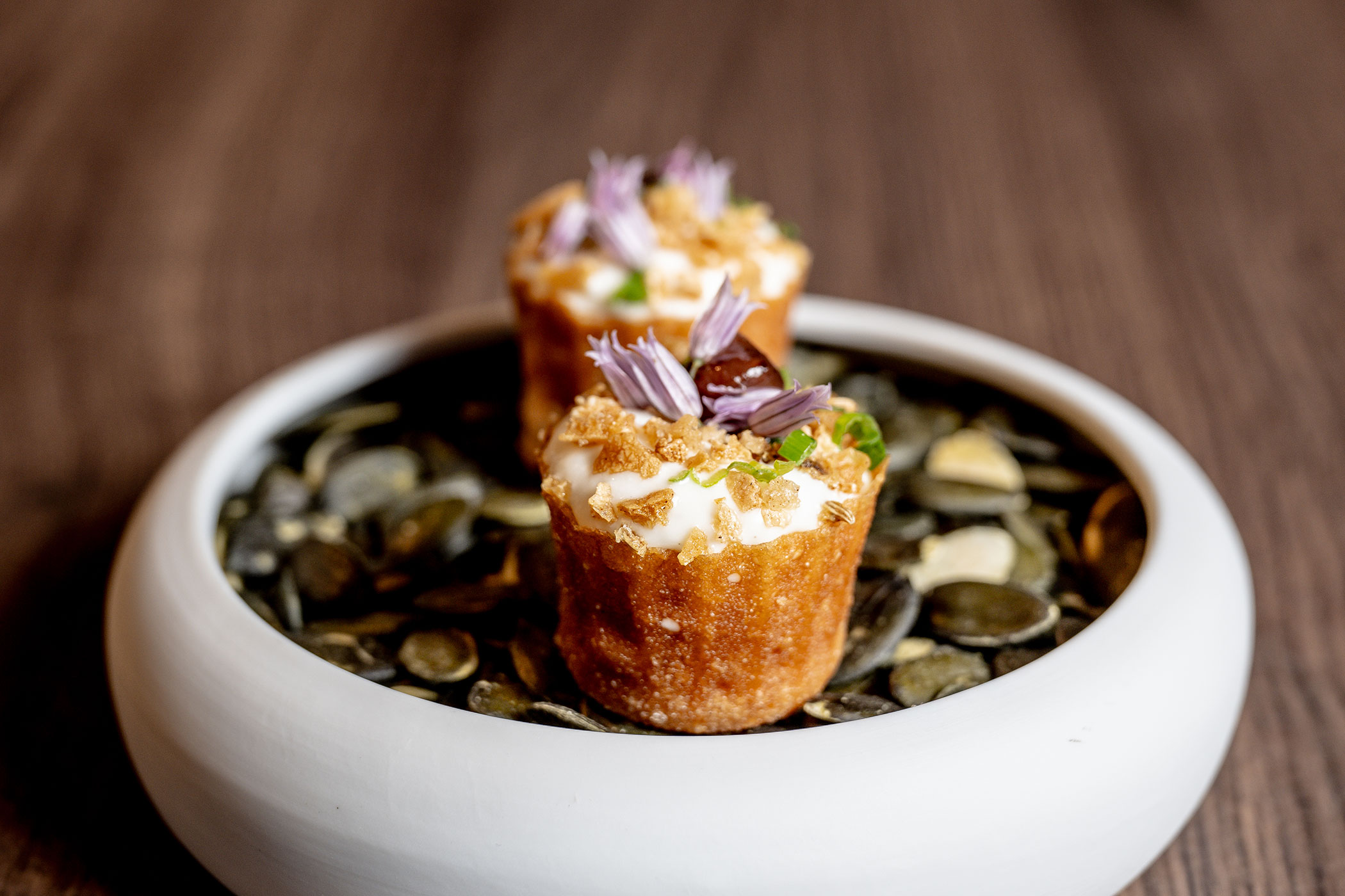 Dessert su semi di zucca